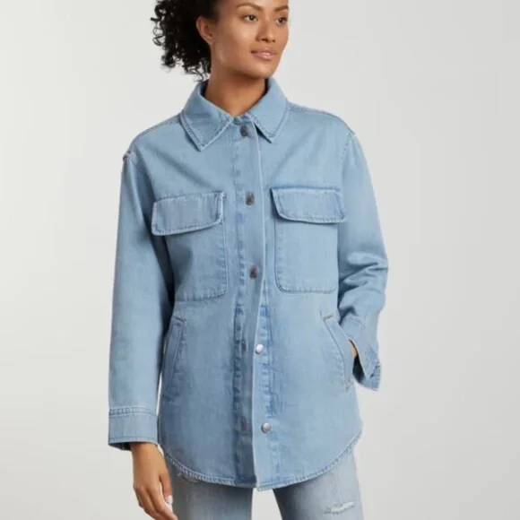 Everlane Jackets Coats Euc Everlane The Denim Shirt Jacket